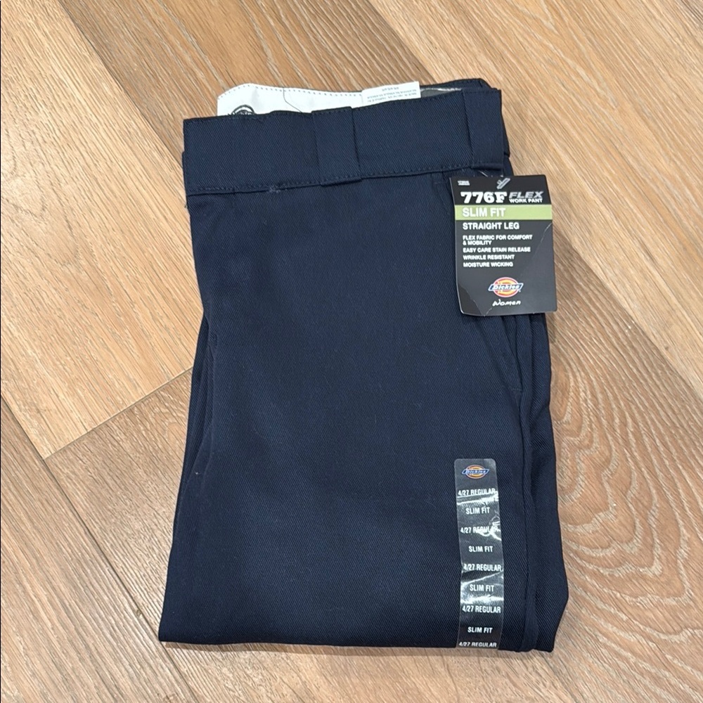 dickies regular women’s slim fit straight leg pant
